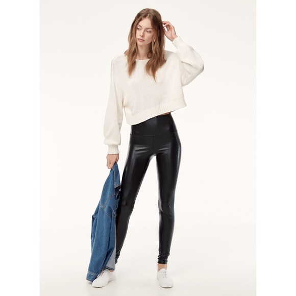 Wilfred Pants - Aritzia Wilfred Daria faux vegan leather leggings